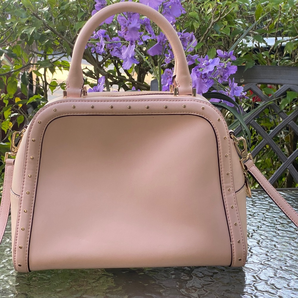 Kate Spade Pink Studded Satchel Tote Crossbody - Picture 5 of 16